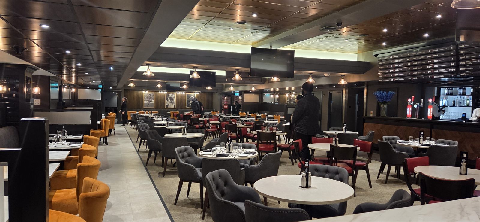 Veitingasalur á Old Trafford fyrir leik